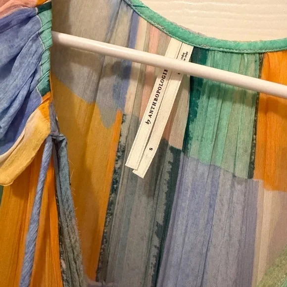 Anthropologie Marais Chiffon Dress Size Small - Picture 3 of 5